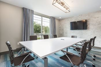 Business center with conference room